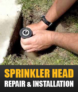 our techs can help with sprinkler head repair and installation